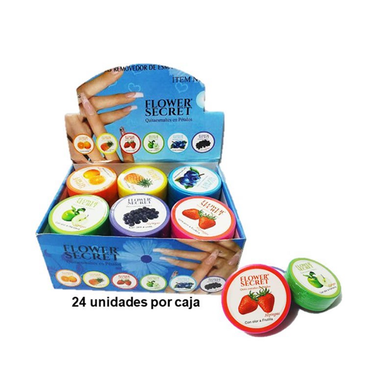 QUITA ESMALTE EN PETALO SOLO OLOR MANZANA - 1