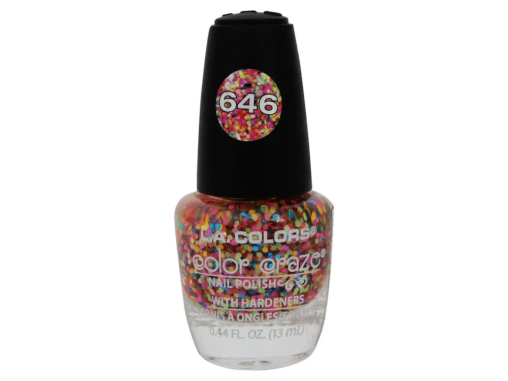 ESMALTE CRAZE PALO ROSA GLITER 15ML LA COLOR - 1