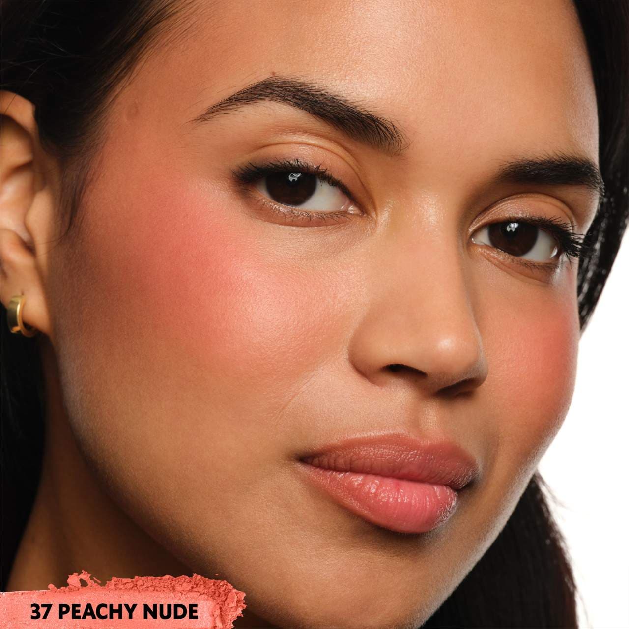 RUBOR 37 PEACHY NUDE POWDER BLUSH 24H MAQUILLAJE - 3