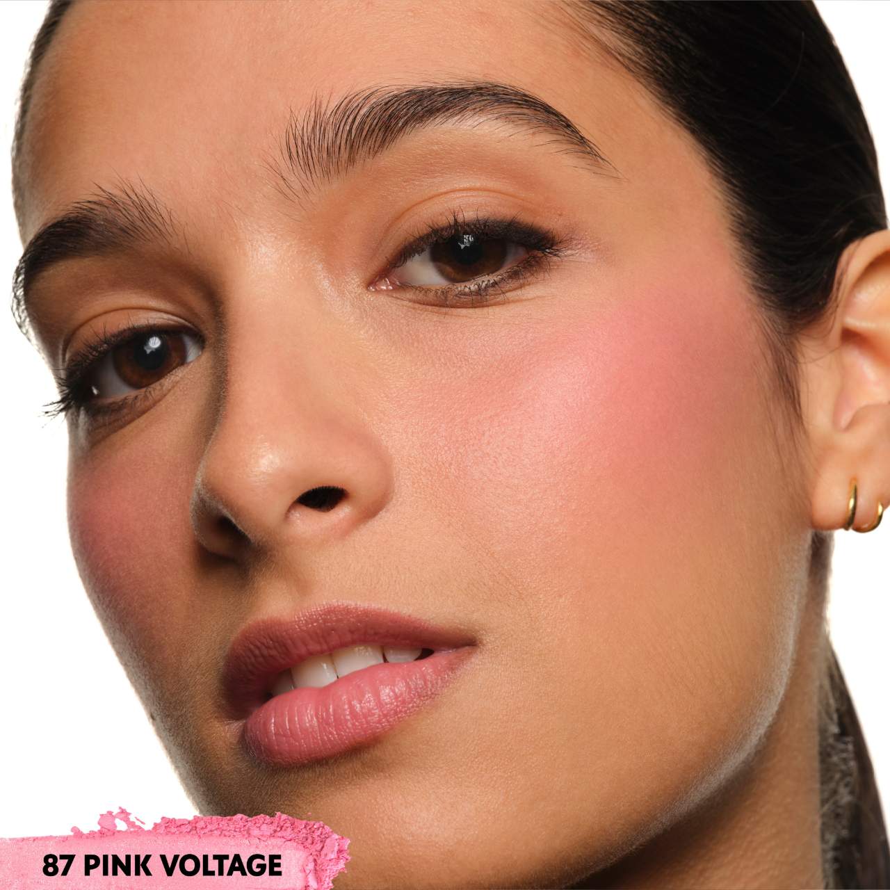 RUBOR 87 PINK VOLTAGE POWDER BLUSH 24H MAQUILLAJE - 3