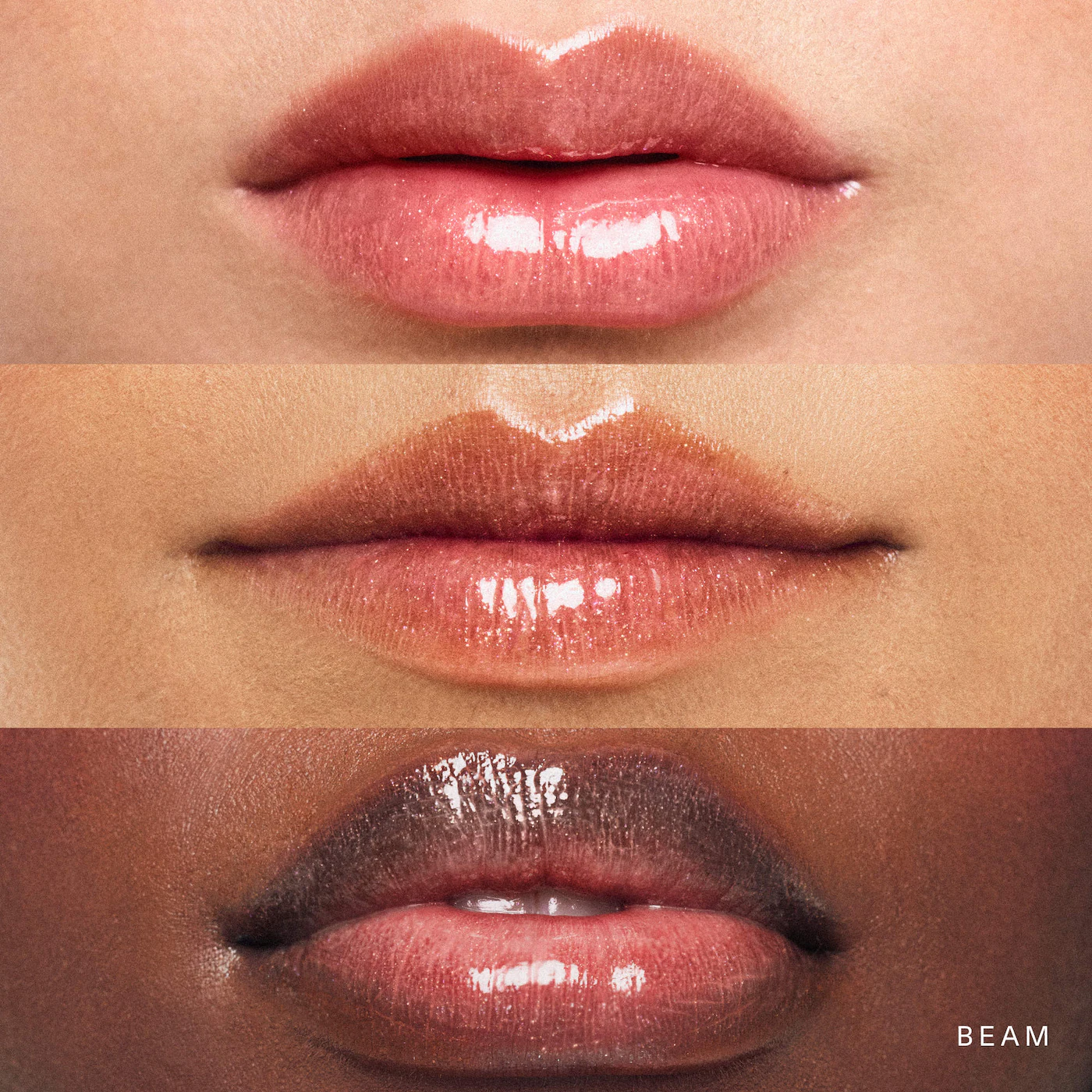 BRILLO LABIAL ILUMINADOR BEAM PEACHY POSITIVE RARE BEAUTY - 2