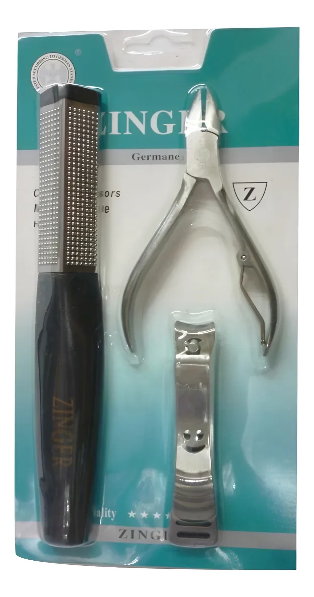 KIT DE PEDICURE 3 EN 1PROFESIONAL DE ACERO PYW - 1