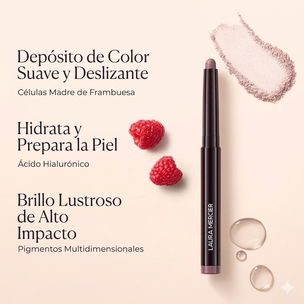 SOMBRA DE OJOS EN CREMA CAVIAR STICK TONO ROSEGOLD LAURA MERCIER / 0.5 G / DORADO LAURA MERCIER - 4
