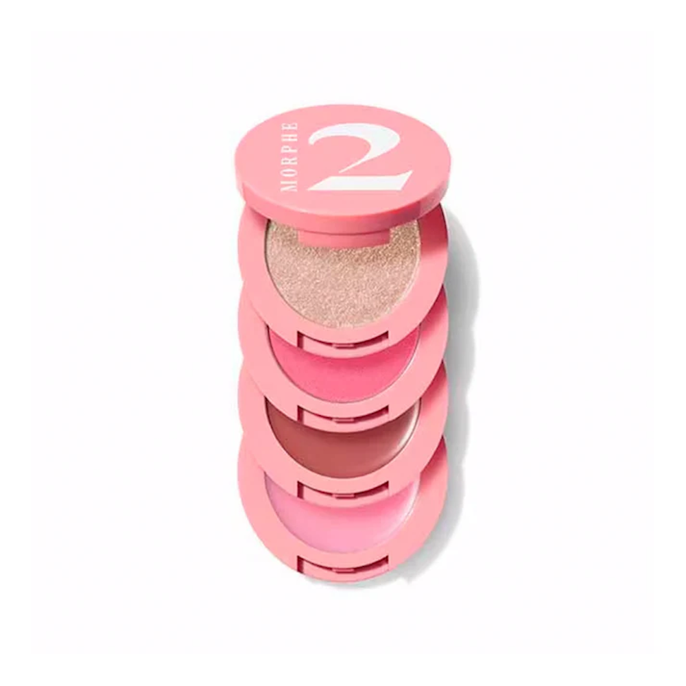 2 ILUMINADORES SOMBRAS EN POLVO MORPHE / HIBICUS TWIST / DORADO - 1