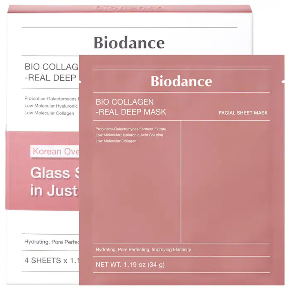 MÁSCARILLA BIO-COLLAGEN HIDRATANTE DE NOCHE - BIODANCE / 4 UNIDADES - 1