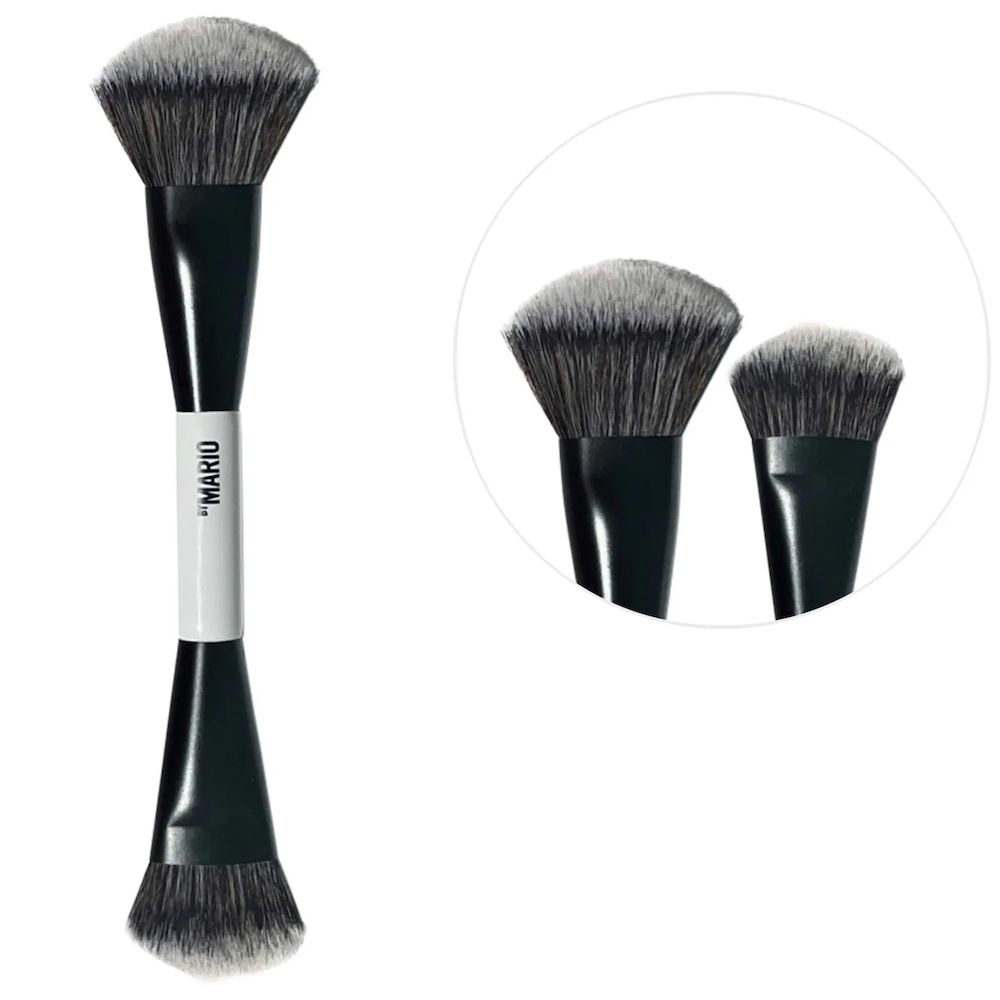 BROCHA DE DOBLE PUNTA F4 PARA BASE DE MAQUILLAJE Y ROSTRO - 1