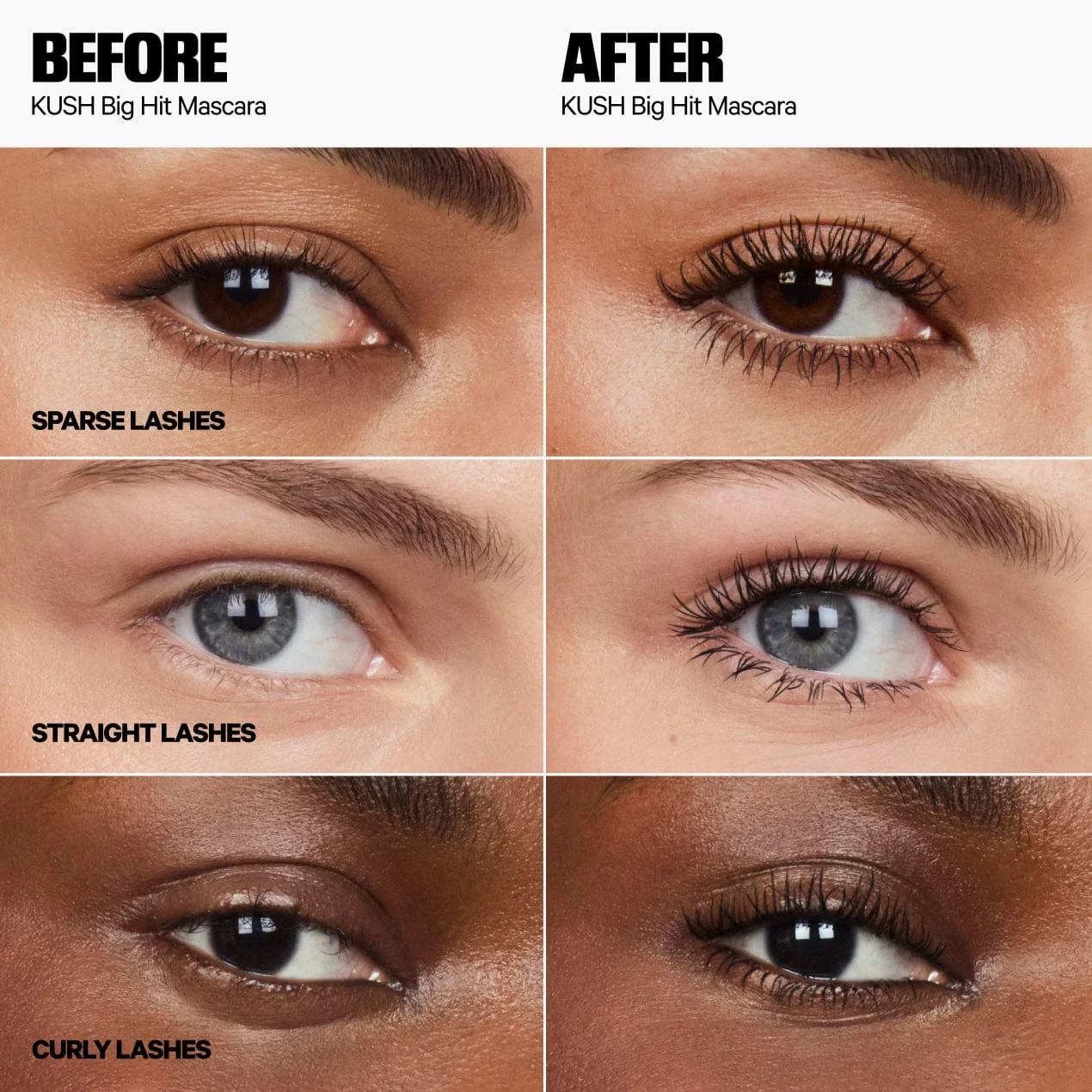 MASCARA RÍMEL VOLUMINIZADOR Y ELEVADOR KUSH BIG HIT 3.5 g - 2