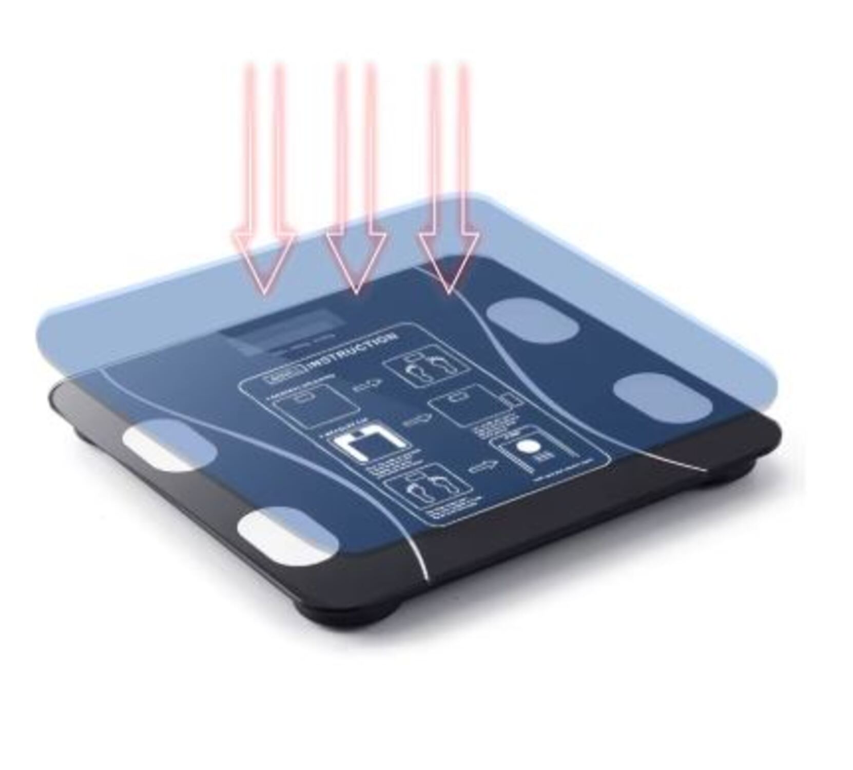 BALANZA DIGITAL 111 MULTICOLOR BLUETOOTH - 180KG CONTROL PESO INTELIGENTE - 3