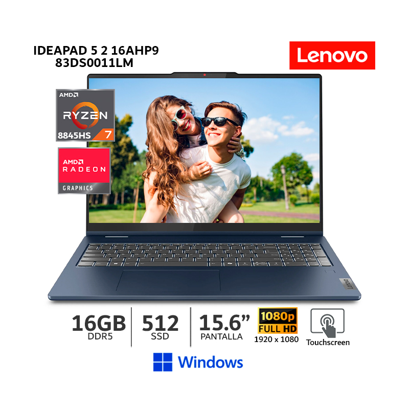 LENOVO IDEAPAD 5 16AHP9 2 EN 1,AMD RYZEN 7 8845HS 16GB RAM, 512GB SSD, 16' WUXGA ,WIN 11, 83DS0011LM - 1
