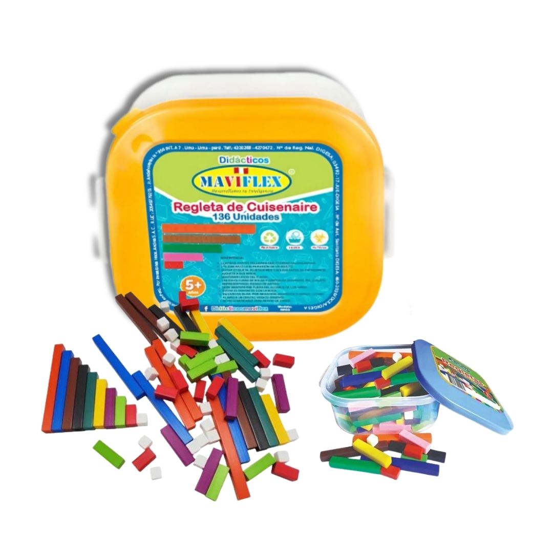 POP IT NÚMEROS ANTIESTRES + REGLETAS COLORIDAS 136PZS - 3