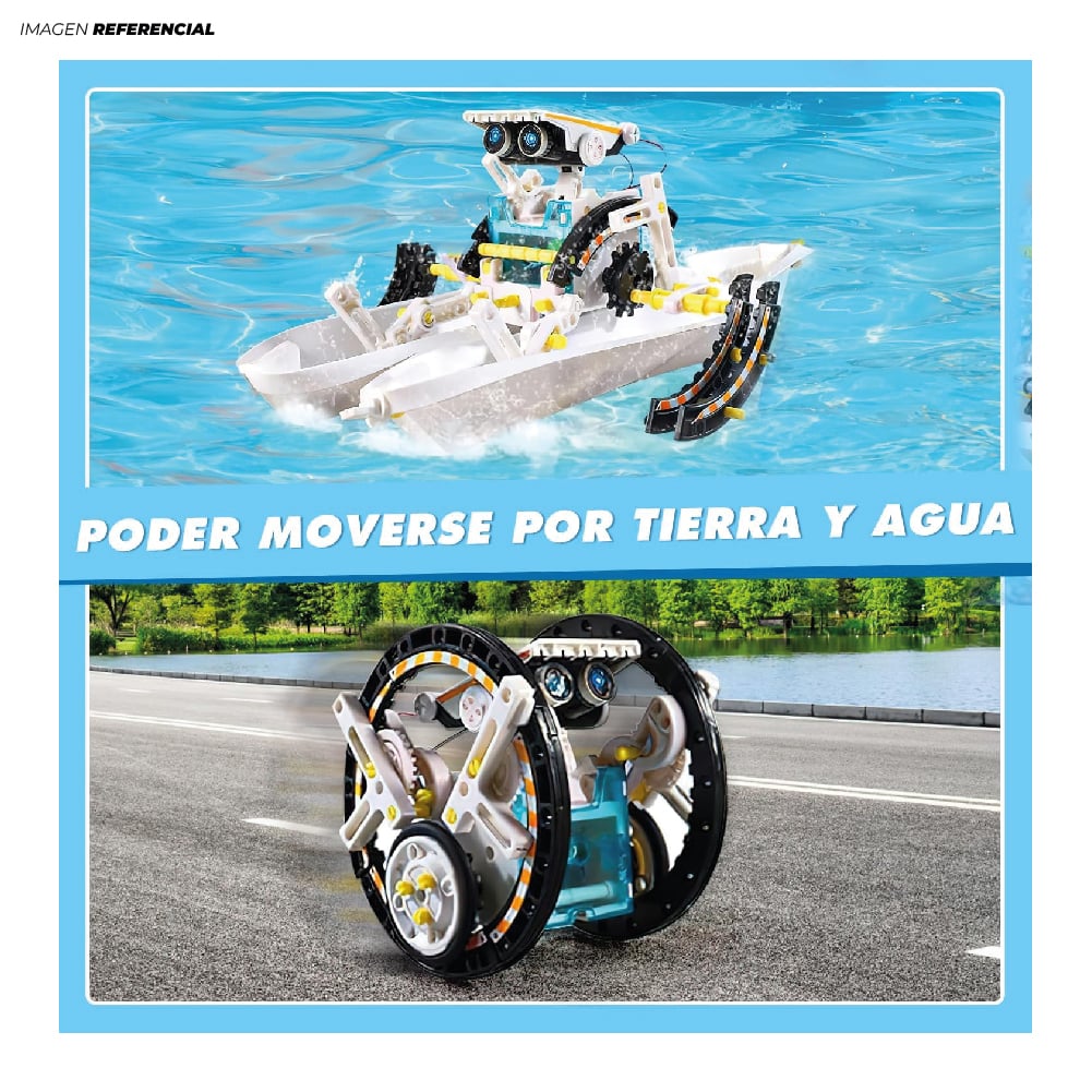 ROBOT SOLAR EDUCATIVO KIT DE CIENCIA 12 EN 1 - 2