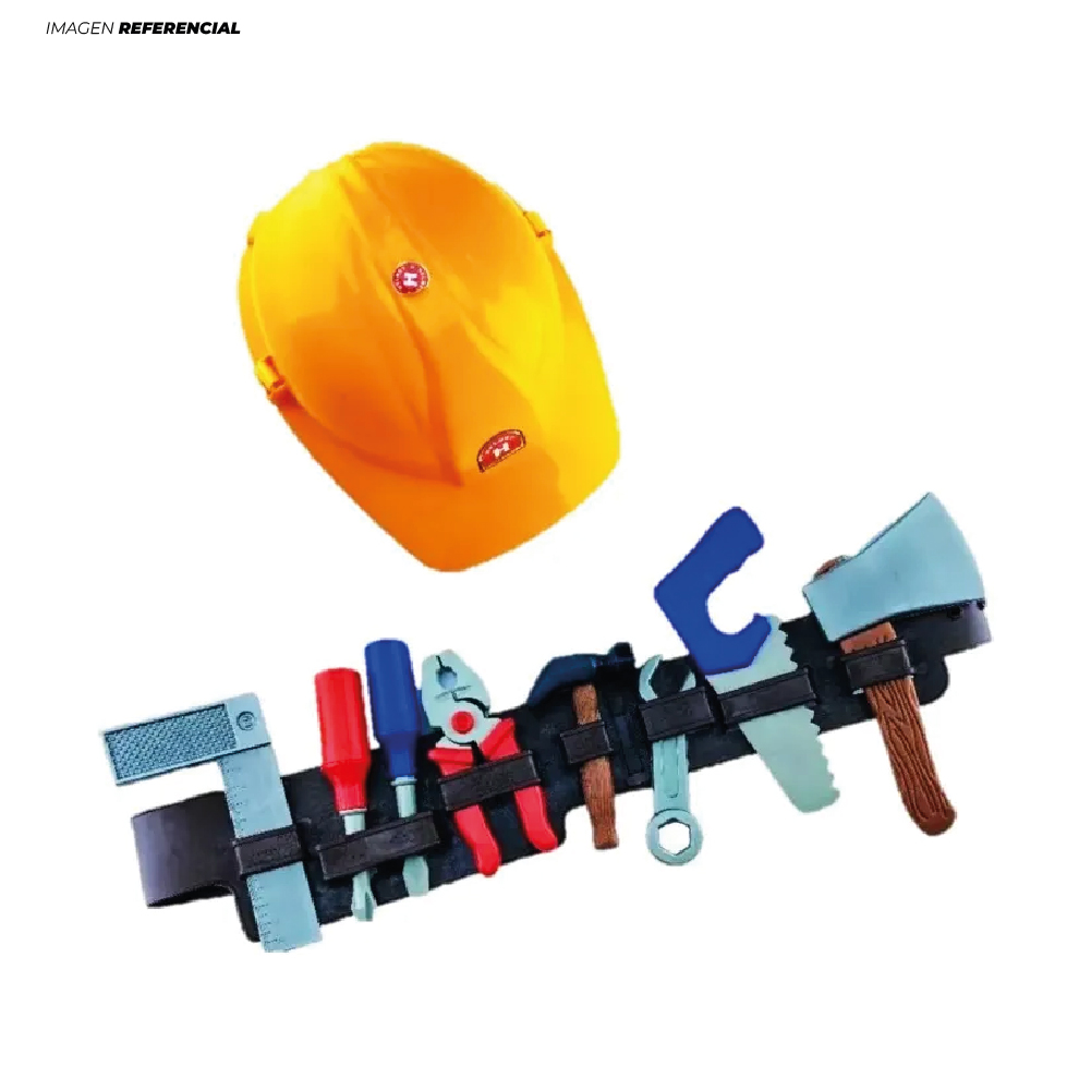 SET DE HERRAMIENTAS MULTICOLOR CON CASCO - 3
