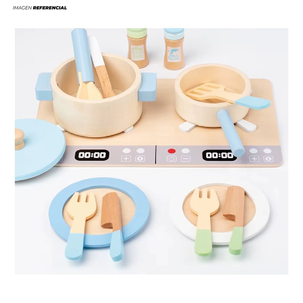 SET DE COCINA DE MADERA DIDÁCTICO MONTESSORI - 1