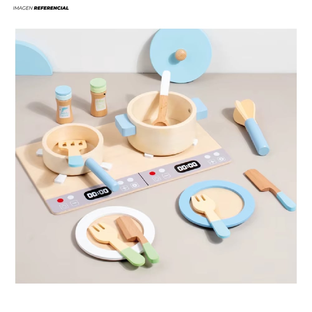 SET DE COCINA DE MADERA DIDÁCTICO MONTESSORI - 3