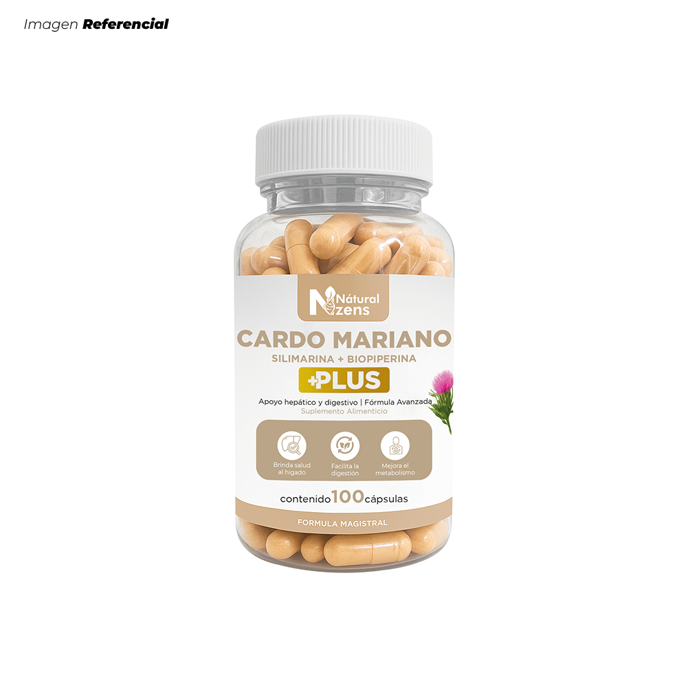 CARDO MARIANO PLUS + APOYO HEPÁTICO Y DIGESTIVO 100 CÁPSULAS - 1