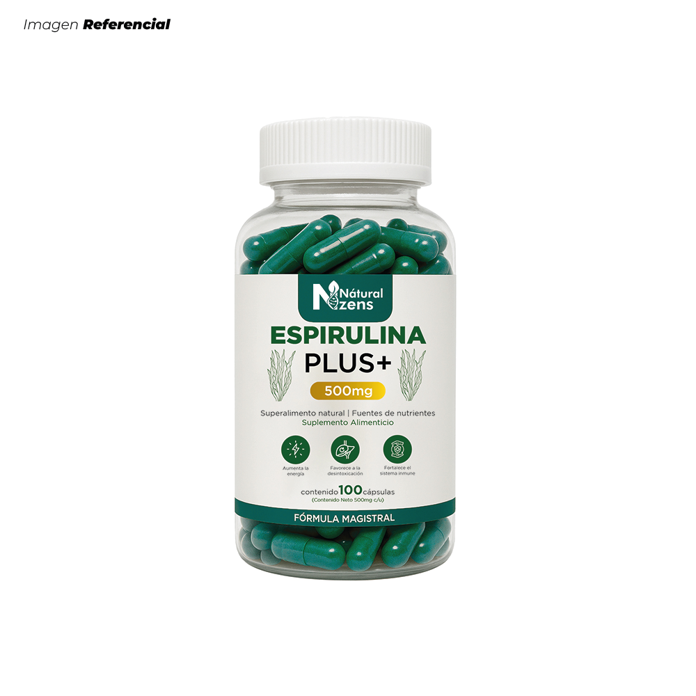 ESPIRULINA SUPERALIMENTO CON PROTEINAS Y MINERALES 100 CÁPSULAS - 1
