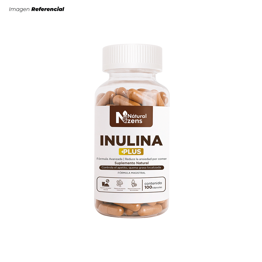 INULINA PLUS + REFUERZO INMUNOLÓGICO DETOX Y SALUD DIGESTIVA 100 CÁPSULAS - 1