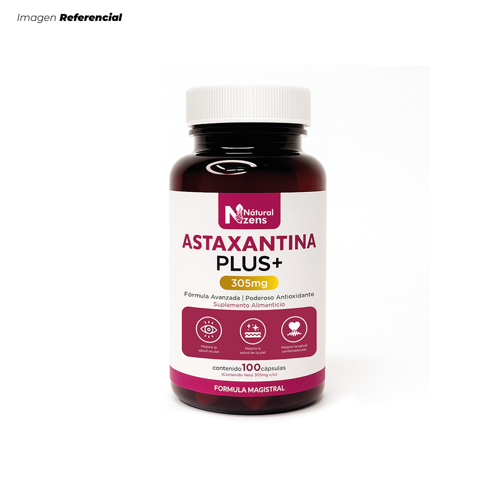 ASTAXANTINA PLUS + FORMULA ANTIINFLAMATORIA LONGEVIDAD CELULAR 100 CÁPSULAS - 1