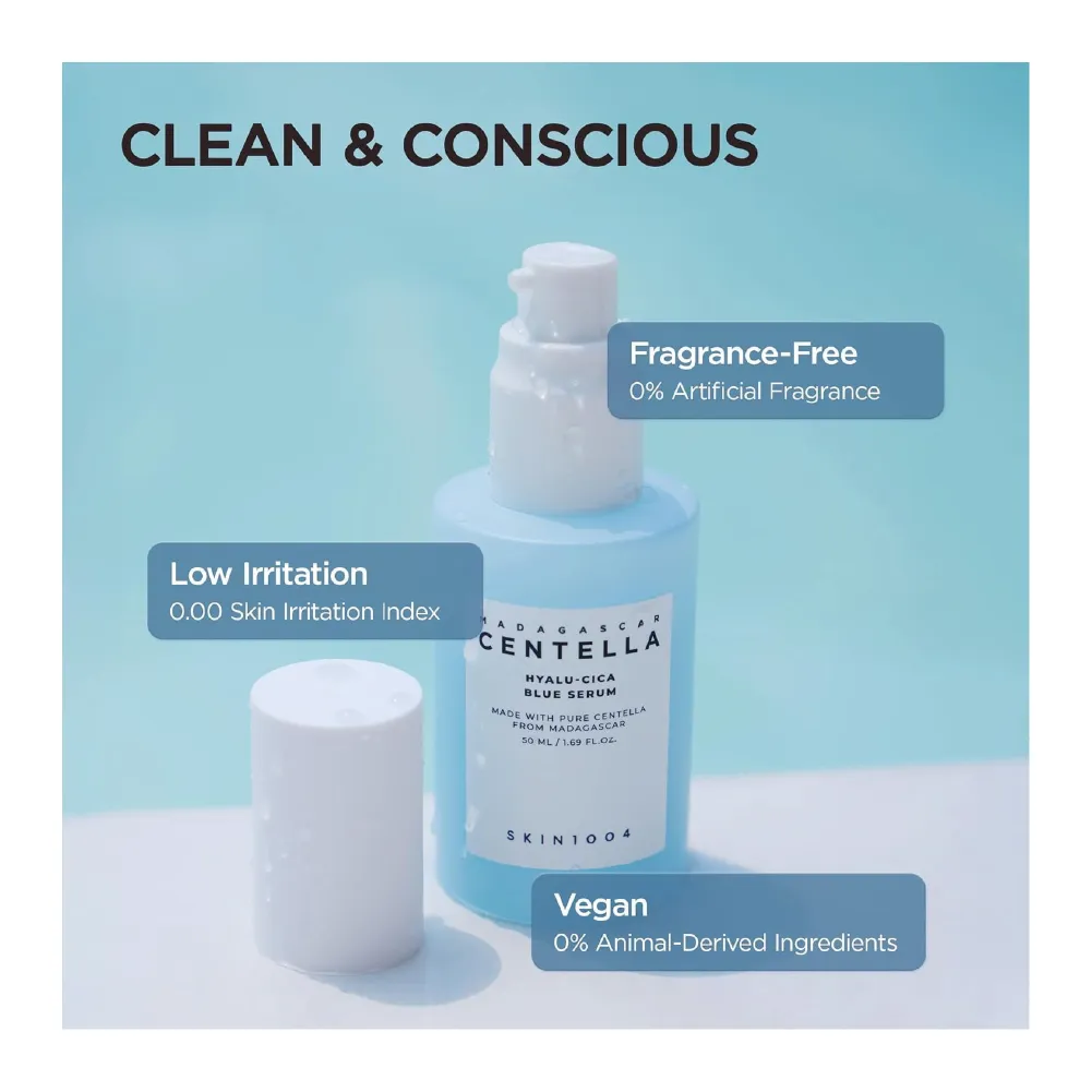 MADAGASCAR CENTELLA PIEL DESHIDRATADA HYALU CICA BLUE SERUM DE 50ML - 3