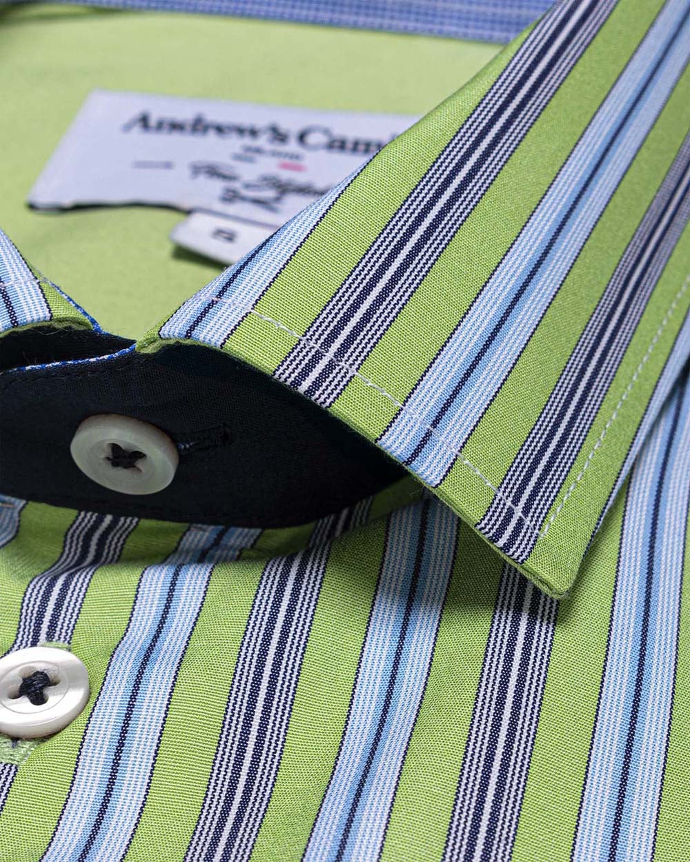 CAMISA CASUAL ANDREWS MANGA LARGA DE DISEÑO RAYAS - 2