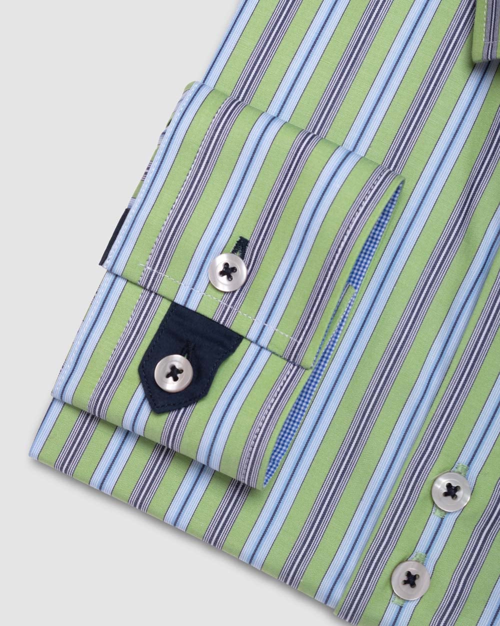 CAMISA CASUAL ANDREWS MANGA LARGA DE DISEÑO RAYAS - 3