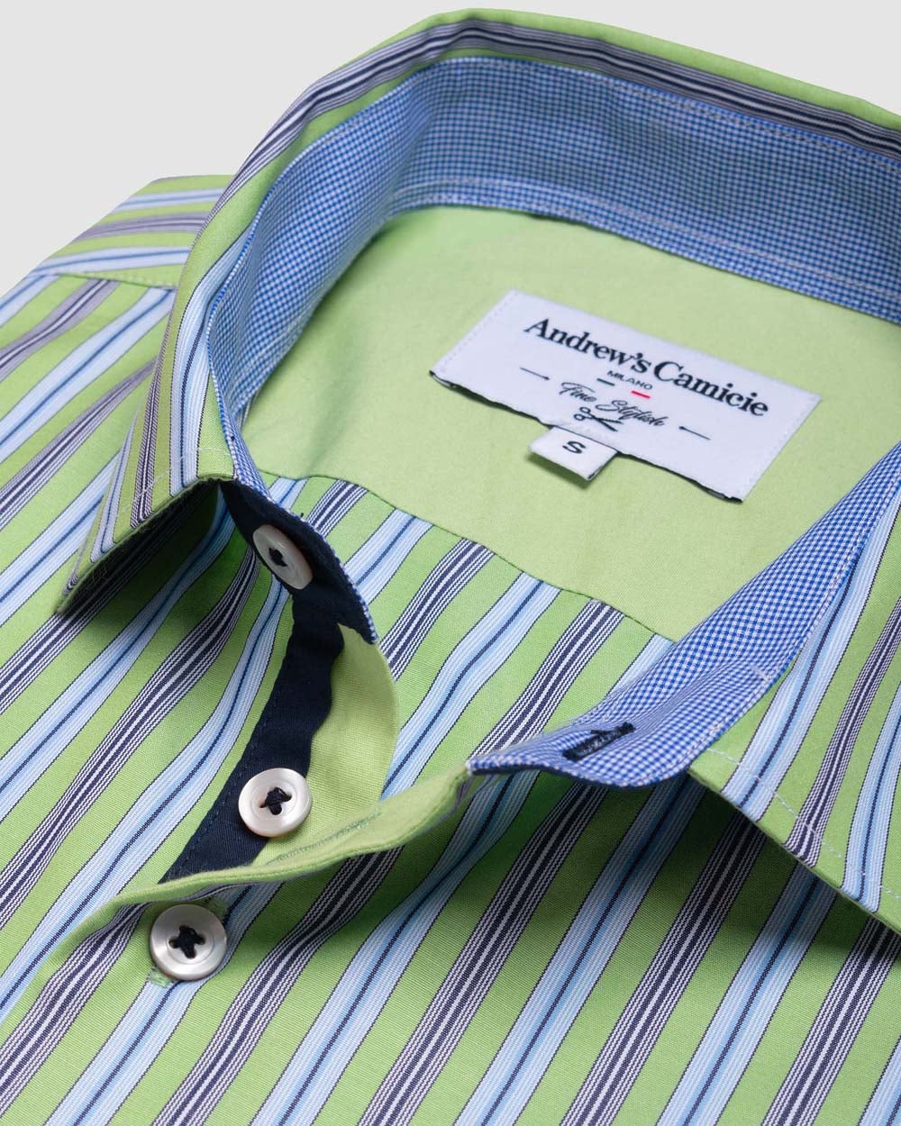 CAMISA CASUAL ANDREWS MANGA LARGA DE DISEÑO RAYAS - 4