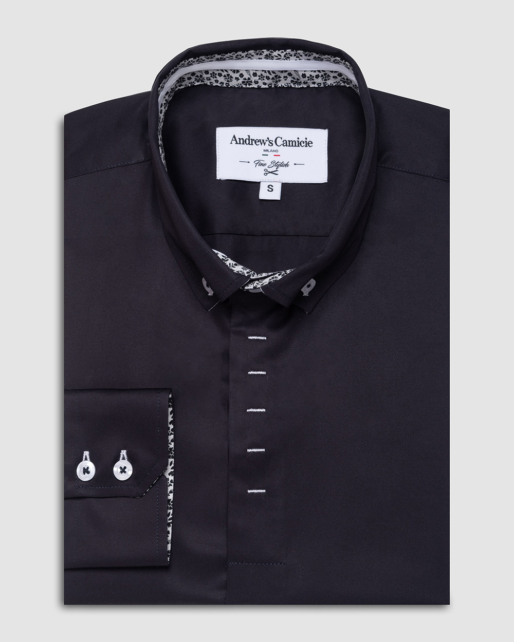 CAMISA MANGA LARGA SATINADA - 1