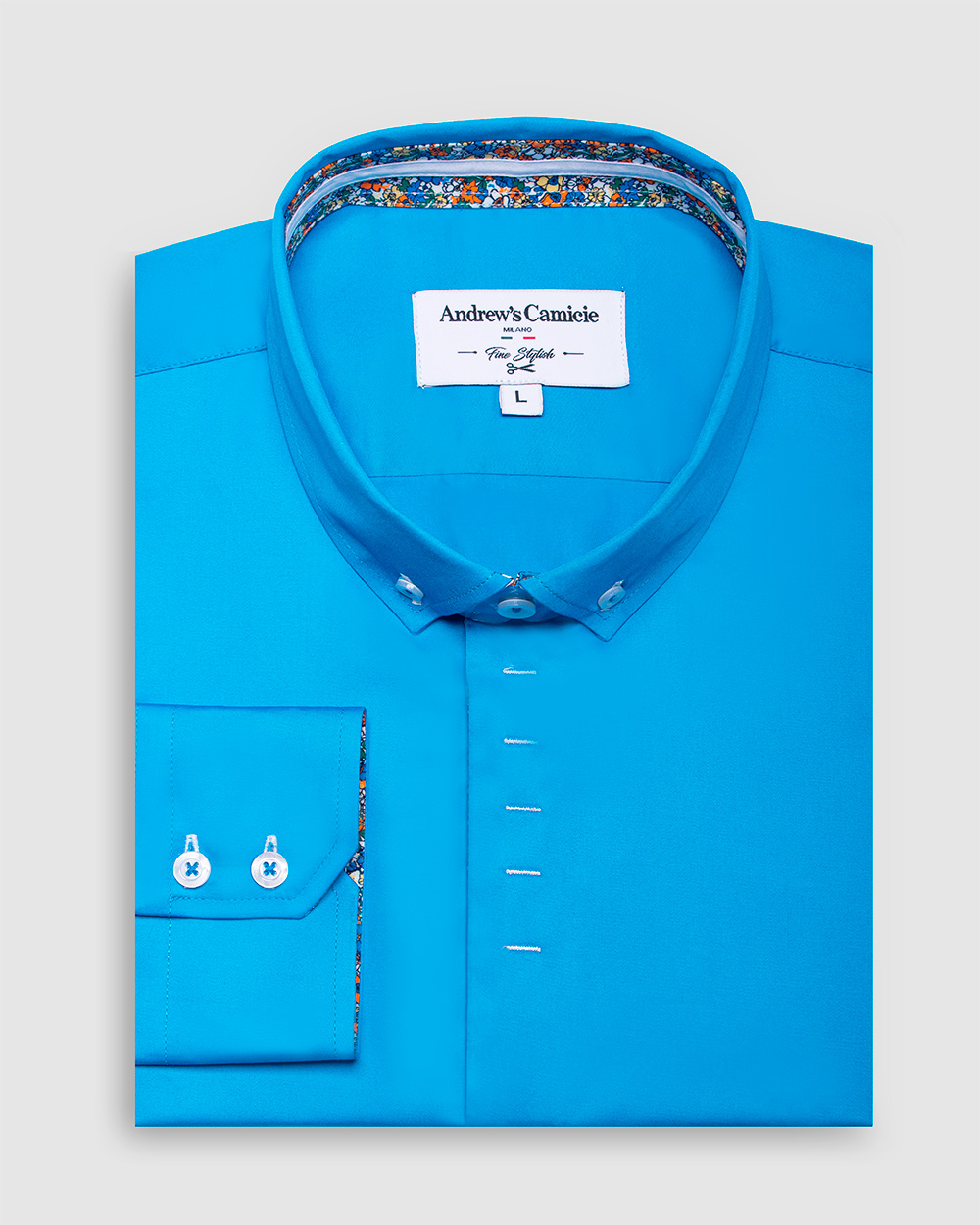 CAMISA MANGA LARGA SATINADA - 1