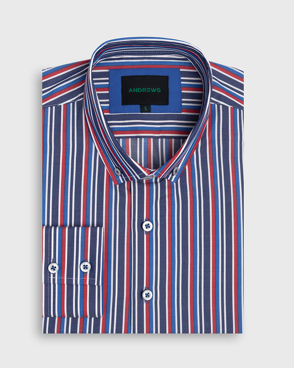 CAMISA ANDREWS SPORT CASUAL A RAYAS - 1