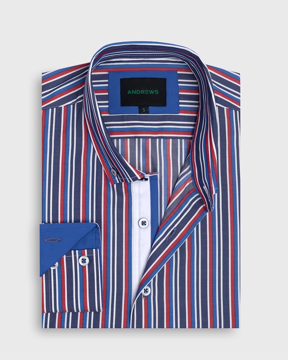 CAMISA ANDREWS SPORT CASUAL A RAYAS - 4