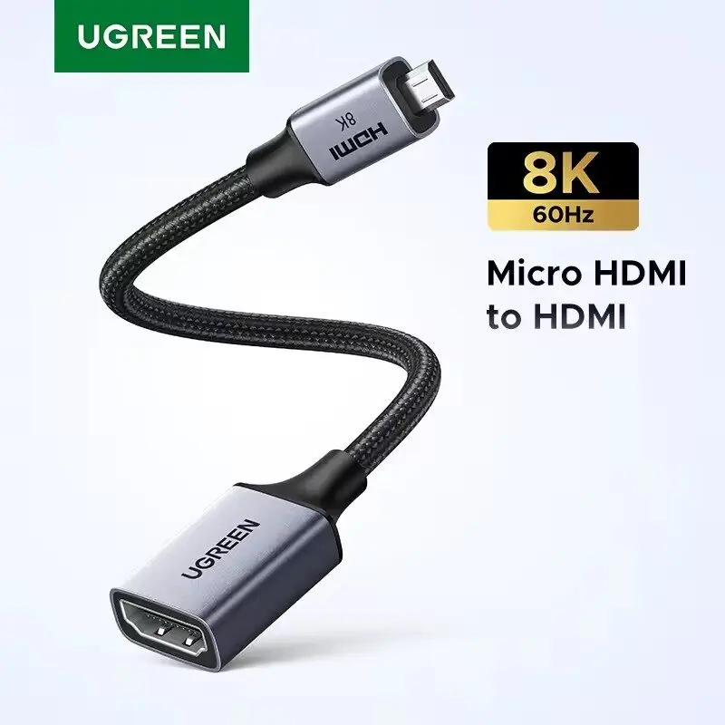 ADAPTADOR 2.1 MICRO HDMI 8K 60HZ AUDIO VIDEO GOPRO PREMIUM - 1