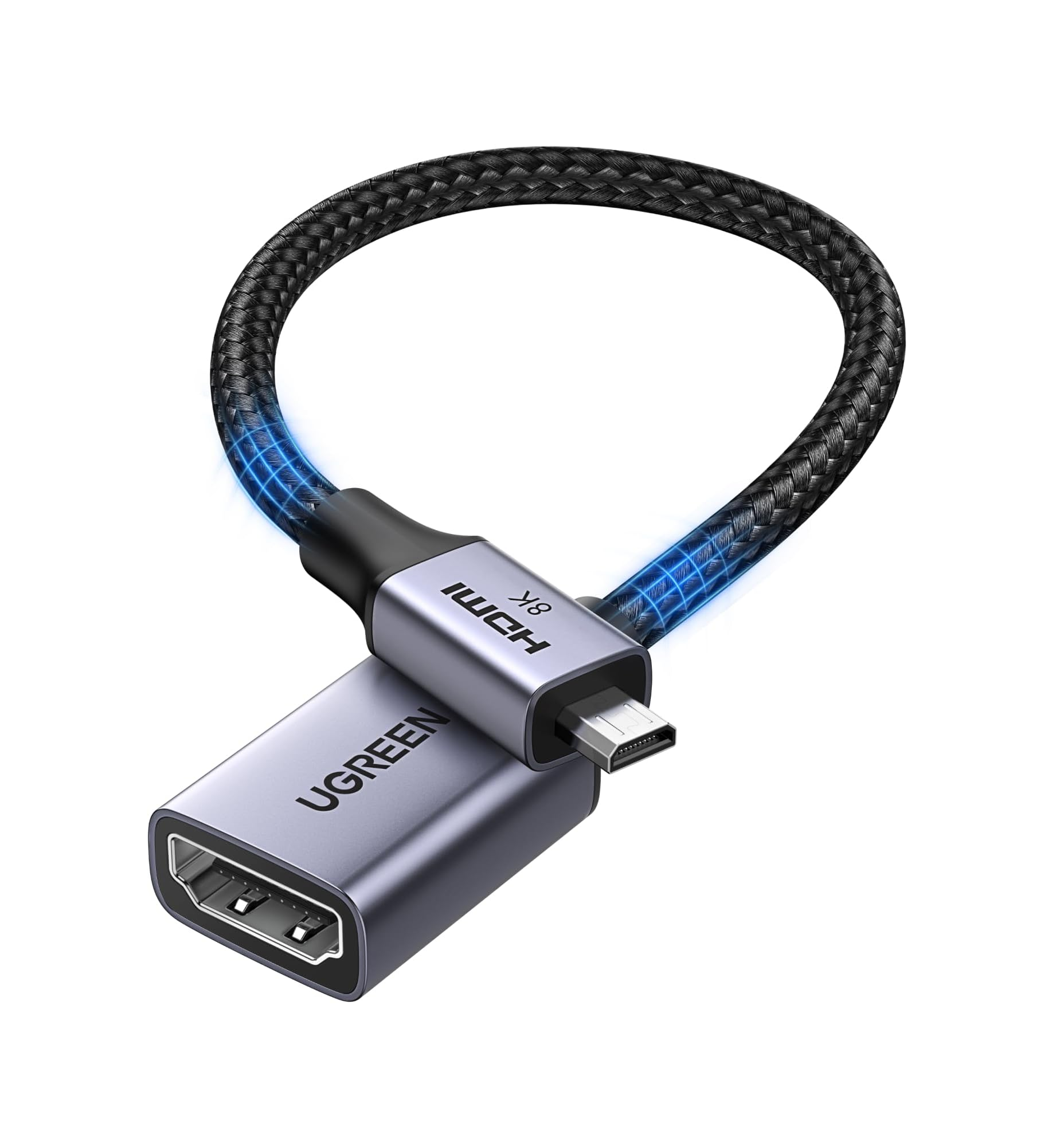 ADAPTADOR 2.1 MICRO HDMI 8K 60HZ AUDIO VIDEO GOPRO PREMIUM - 2