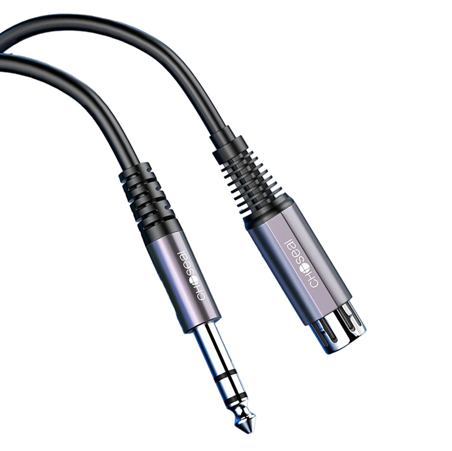 CABLE 3M TRS 6.35MM XLR HEMBRA AUDIO MICRO DJ PVC - 1