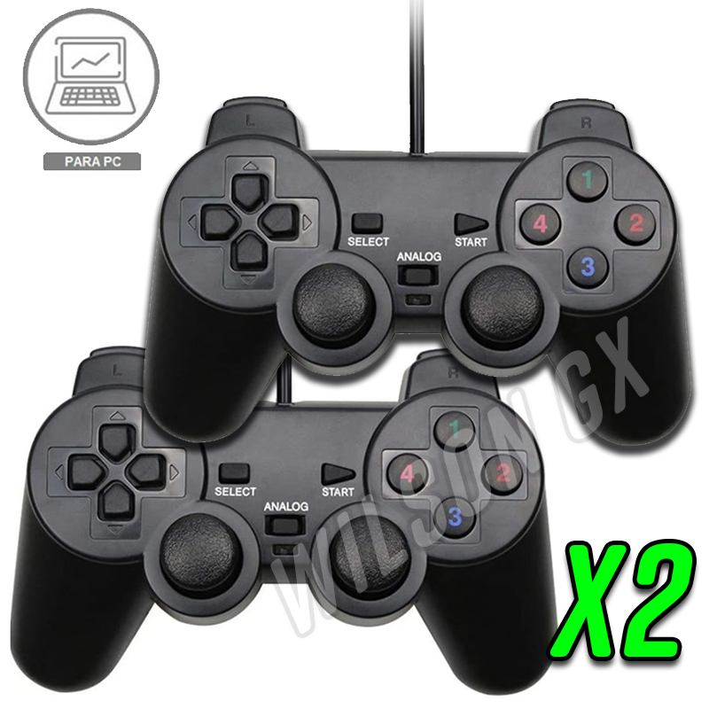 COMBO 2 MANDOS USB ANALÓGICO PC Y LAPTOP PLAY 2 - 1
