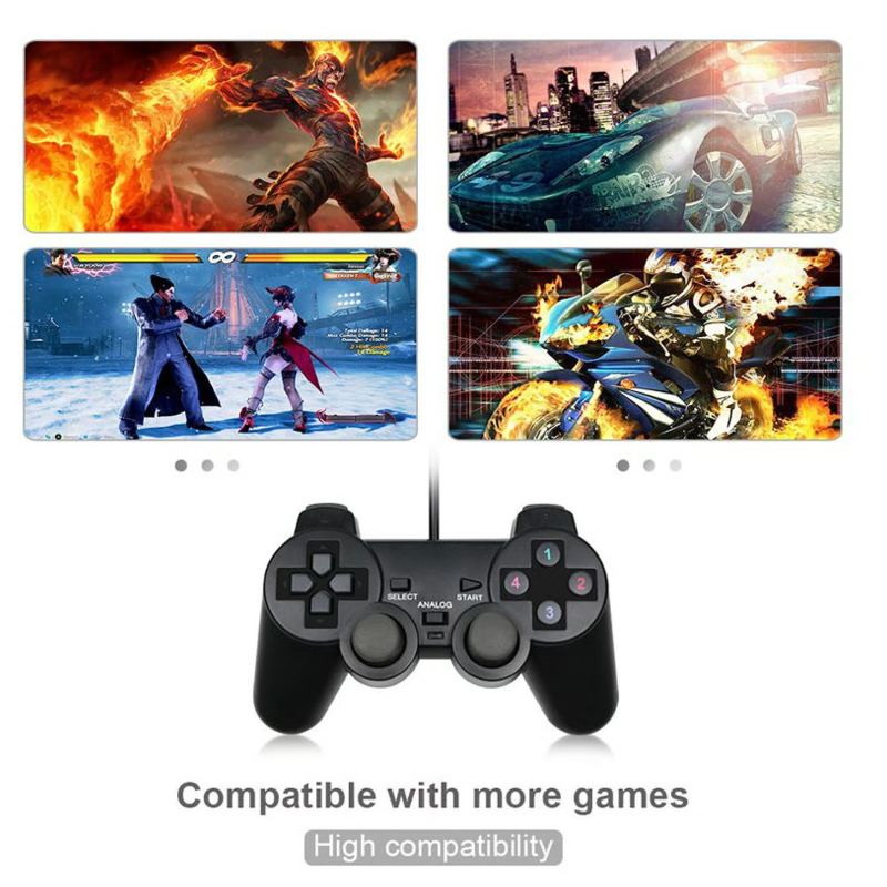 COMBO 2 MANDOS USB ANALÓGICO PC Y LAPTOP PLAY 2 - 4