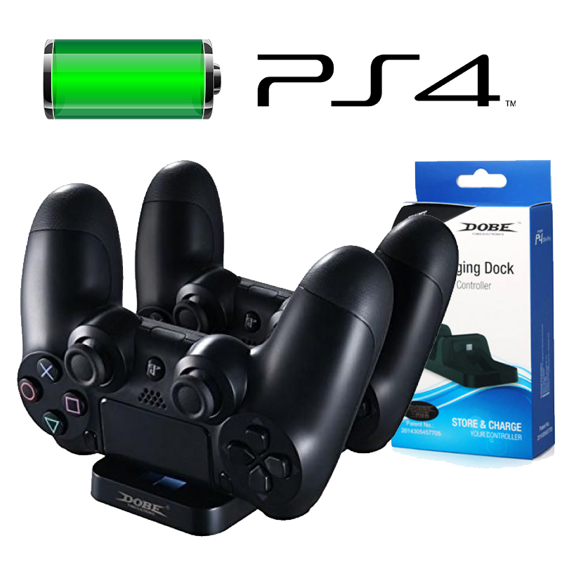 CARGADOR MANDO PLAYSTATION 4 / PS4 SLIM PRO DUAL SHOCK 2 CONTROL - 1