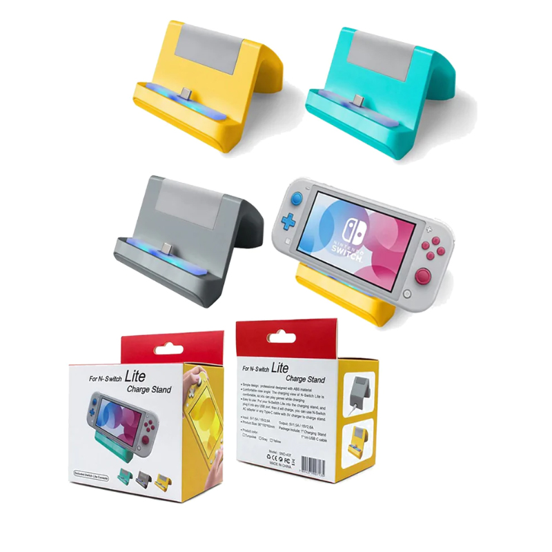 BASE CARGADOR PARA NINTENDO SWITCH Y SWITCH LITE DOCK CON CABLE - 2