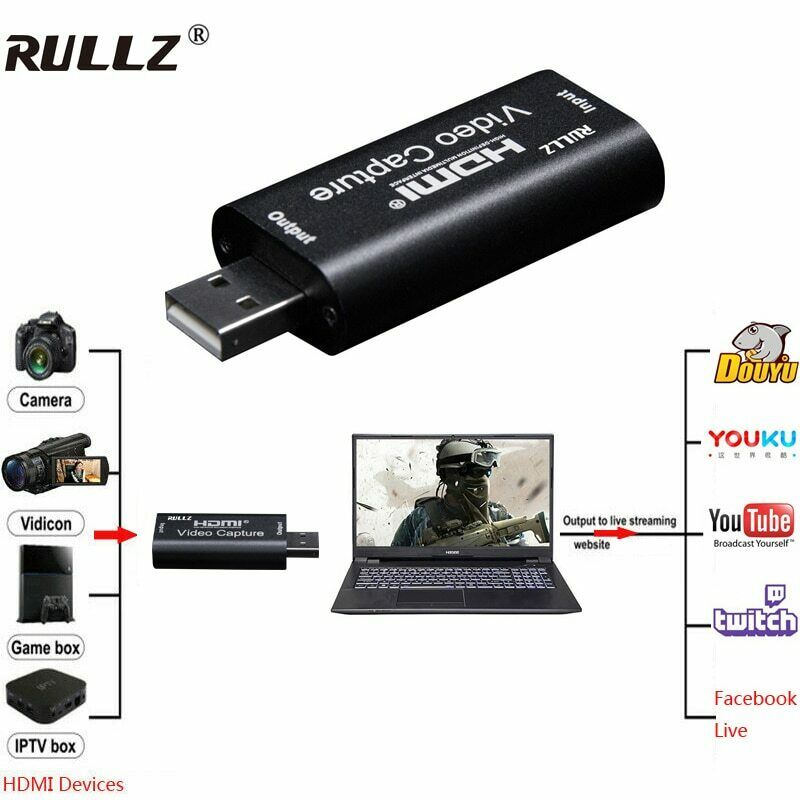 CAPTURADOR DE VIDEO LAPTOP FULL HD FHD 1080P HDMI A USB PC - 1