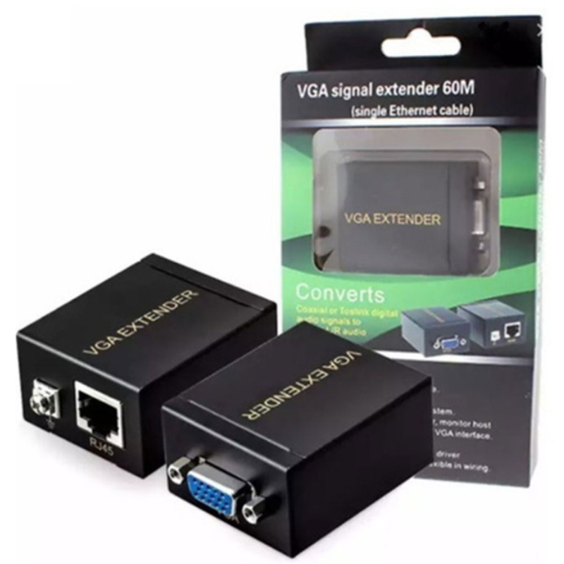 EXTENDER VGA EXTENSOR UTP VGA RJ45 HASTA 60 METROS CAT 5E/6 - 1