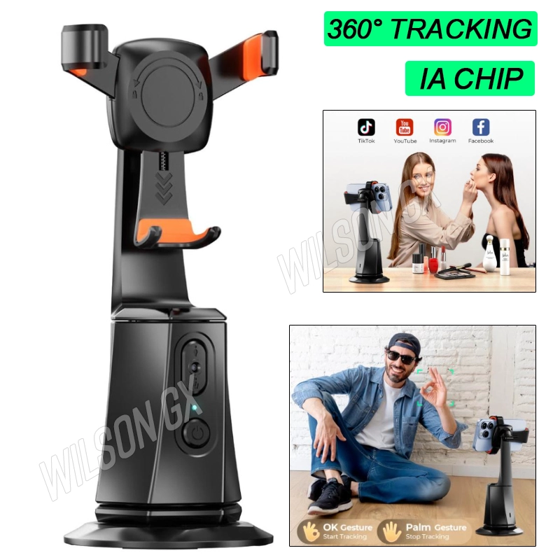 HOLDER TRIPODE CON SEGUIMIENTO FACIAL 360 IA RECARGABLE STREAMING - 1