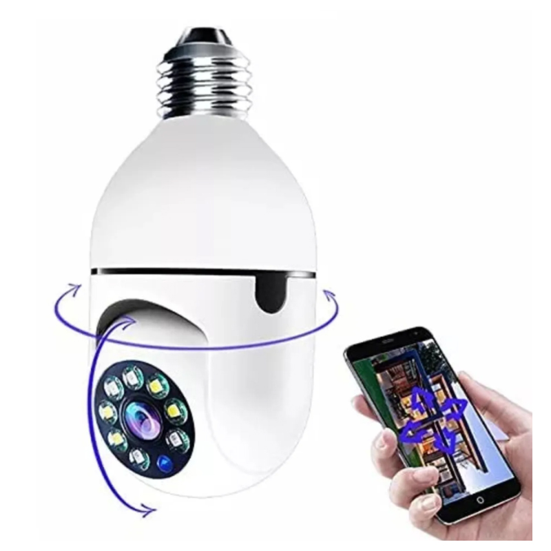 FOCO CÁMARA ESPÍA 360 WIFI VIGILANCIA SENSOR DE MOVIMIENTO - 4