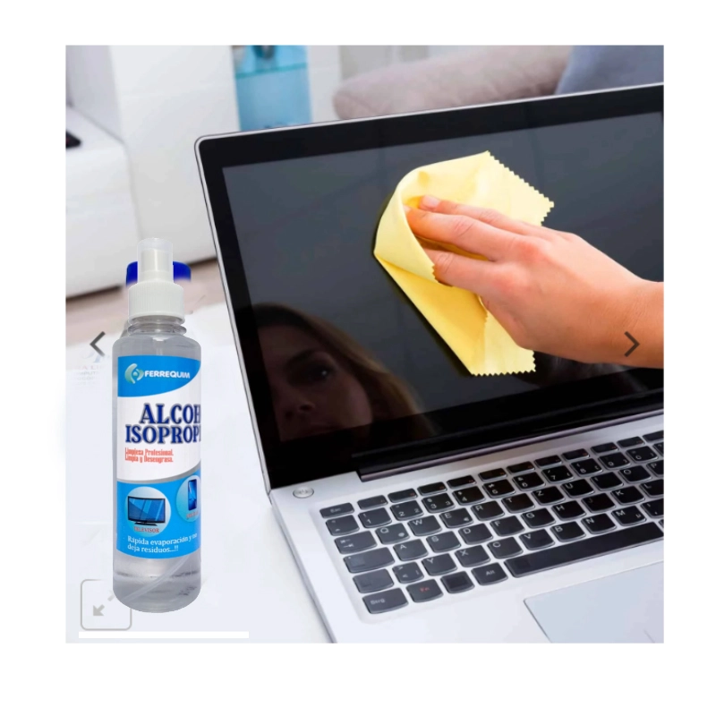 KIT 2 ALCOHOL ISOPROPÍLICO 250ML LIMPIEZA PC LAPTOP TV CELULAR 500 ML