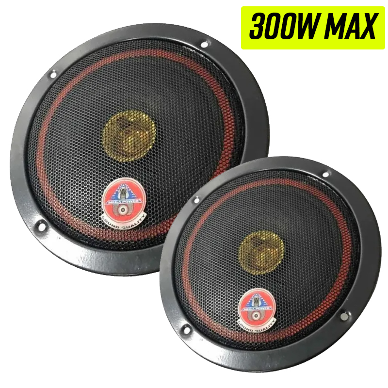 SET PARLANTES REDONDOS 6' PARA AUTO 300W MAX 16 CM 6-1/2' - 1