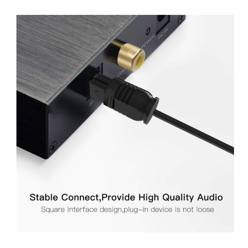 KIT 2 CABLE AUDIO ÓPTICO DIGITAL TOSLINK SLIM 2 METROS FIBRA OPTICA - 2