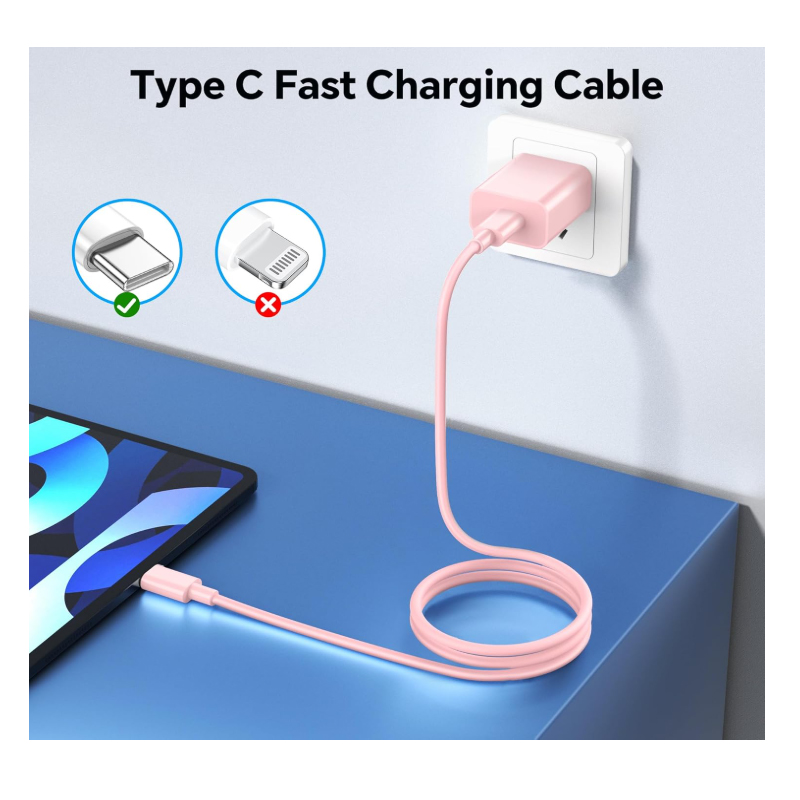 CARGADOR PARA SAMSUNG 45W CARGA RÁPIDA + CABLE PINK EDITION - 2