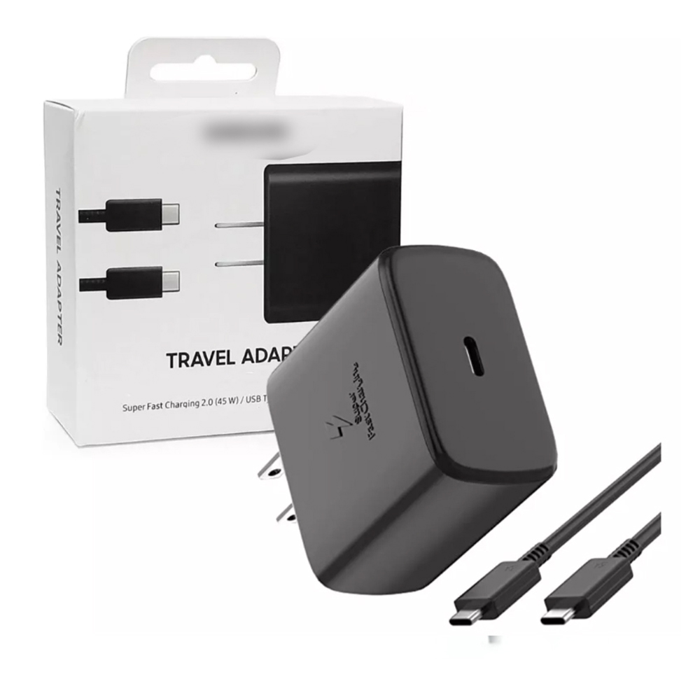 CARGADOR 45W CARGA RÁPIDA PARA SAMSUNG + AUDIFONOS TIPO C ESTILO AKG - 2