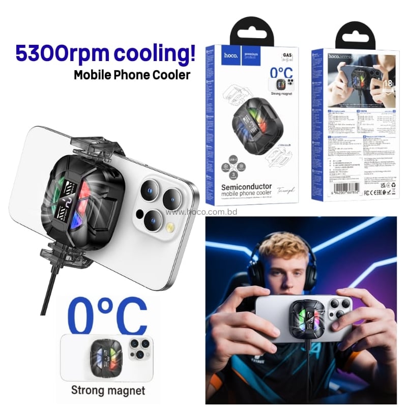 COOLER VENTILADOR GAMING RGB CELULAR ENFRIADOR FREE FIRE FORTNITE - 2