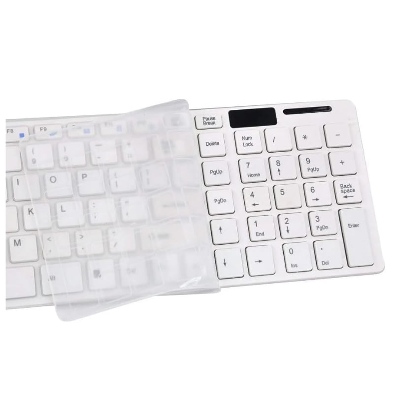 KIT TECLADO Y MOUSE INALAMBRICO ULTRA SLIM CON PROTECTOR LETRA Ñ LAPTOP PC - 2