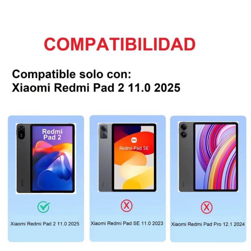 MICA DE VIDRIO PARA TABLET REDMI PAD 2 2025 11' - 2