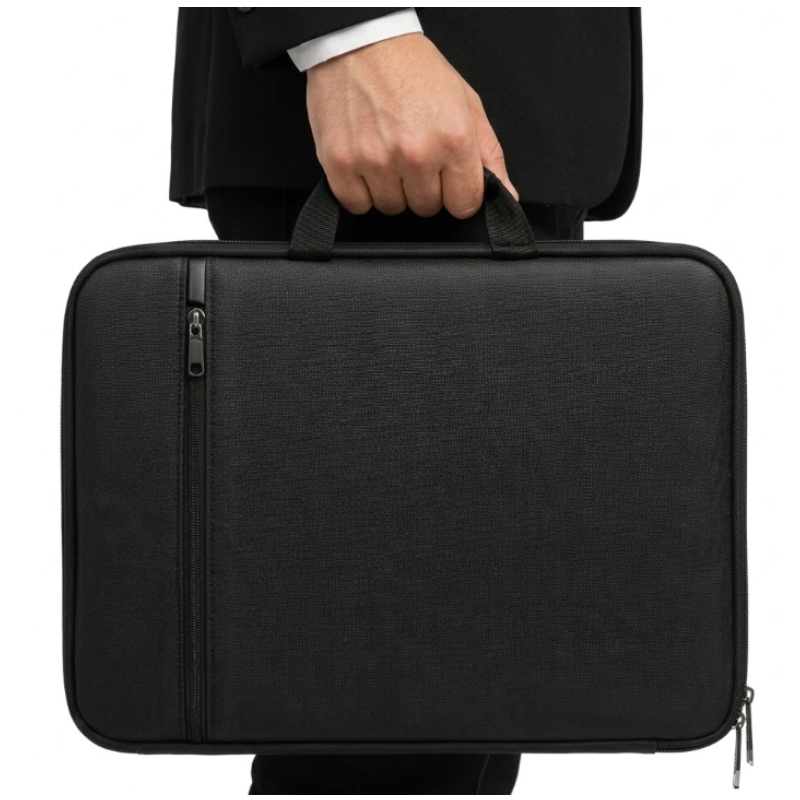 FUNDA MALETIN NEGRA PARA LAPTOP 15-16 PULGADAS CON PROTECCIÓN 360° IMPERMEABLE CORPORATIVA - 3